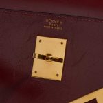 Pre-owned Hermès bag Vintage Kelly 32 Box Rouge H Red Logo | Sell your designer bag on Saclab.com