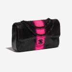 Pre-owned Chanel bag Timeless Medium Python Black / Pink Black, Pink Side Front | Sell your designer bag on Saclab.com