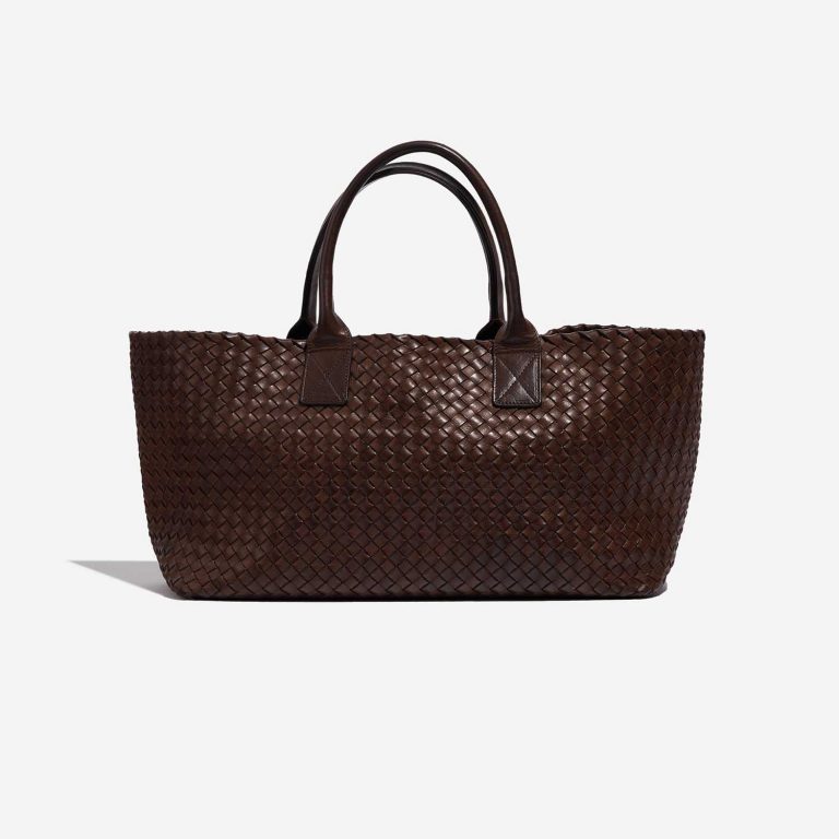 Gebrauchte Bottega Veneta Tasche Cabat Large Kalbsleder Dunkelbraun Braun Zurück | Verkaufen Sie Ihre Designer-Tasche auf Saclab.com