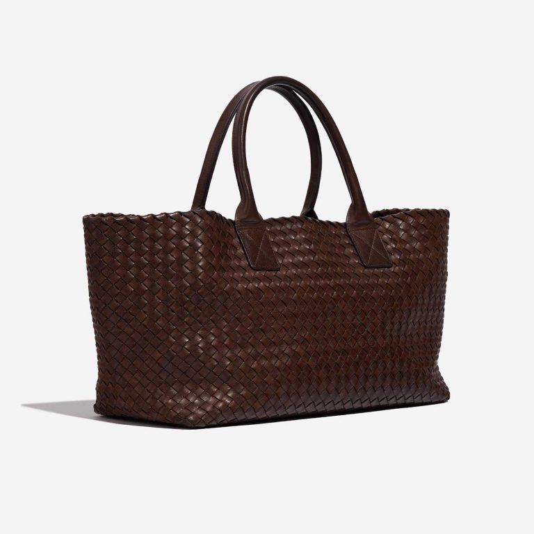 Gebrauchte Bottega Veneta Tasche Cabat Large Kalbsleder Dark Brown Brown Side Front | Verkaufen Sie Ihre Designer-Tasche auf Saclab.com