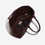 Pre-owned Bottega Veneta bag Cabat Large Calf Dark Brown Brown Inside | Sell your designer bag on Saclab.com