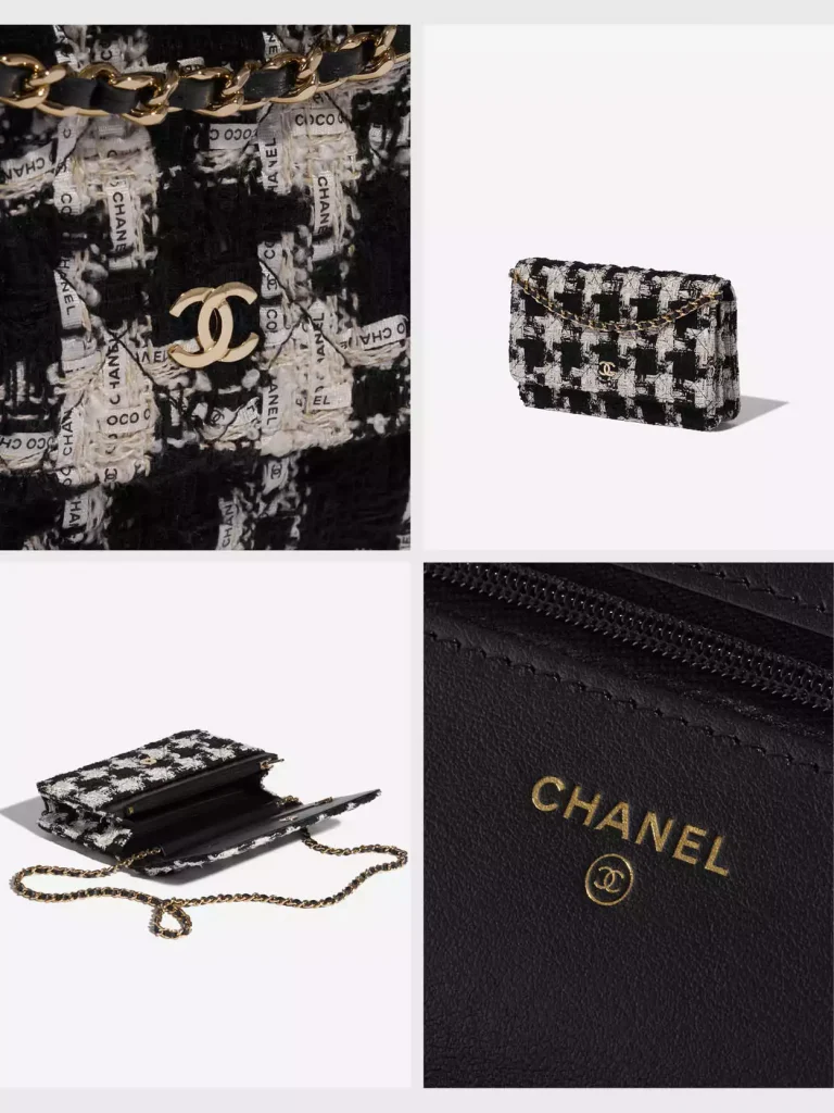 Chanel WOC Tweed Black and White