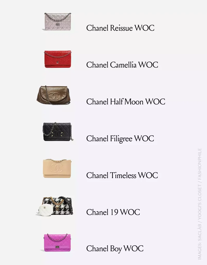 types of chanel handbags