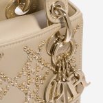Pre-owned Dior bag Lady Mini Calf Light Beige Beige Closing System | Sell your designer bag on Saclab.com