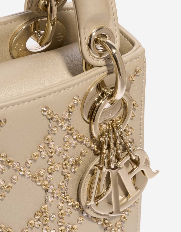 Pre-owned Dior bag Lady Mini Calf Light Beige Beige Front | Sell your designer bag on Saclab.com