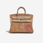 Pre-owned Hermès bag Birkin 25 Swift Biscuit In and Out Brown Front Velt | Sell your designer bag on Saclab.com