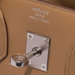Pre-owned Hermès bag Birkin 25 Swift Biscuit In and Out Brown Logo | Sell your designer bag on Saclab.com