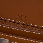 Pre-owned Hermès bag Kelly Dépêches Pouch 25 Toile / Barenia Fauve Beige, Brown Logo | Sell your designer bag on Saclab.com