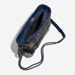 Pre-owned Chanel bag Gabrielle Medium Tweed / Calf Blue / Multicolor Blue, Multicolour Inside | Sell your designer bag on Saclab.com