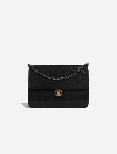 Pre-owned Chanel bag Vintage Timeless Medium Lamb Black Black Front | Sell your designer bag on Saclab.com