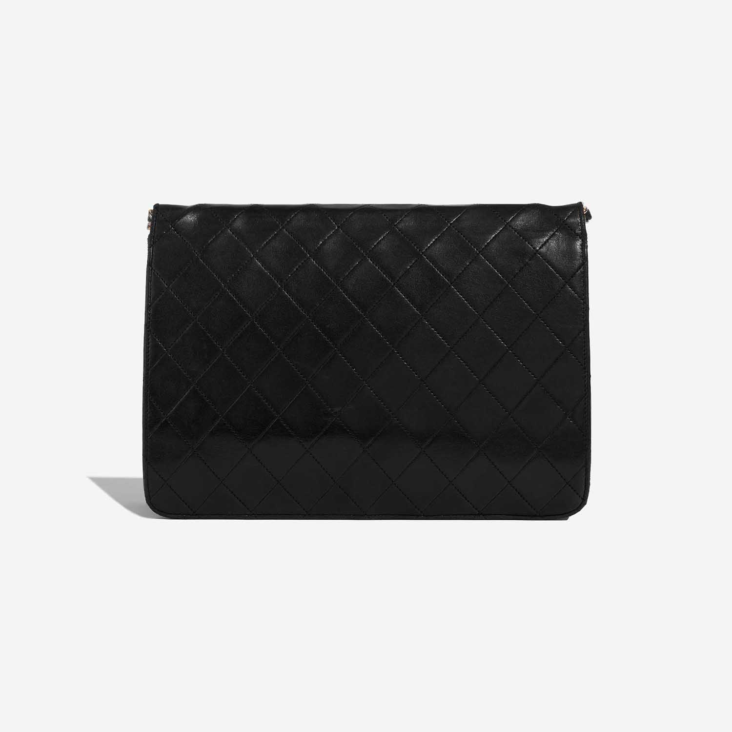 Pre-owned Chanel bag Vintage Timeless Medium Lamb Black Black Back | Sell your designer bag on Saclab.com
