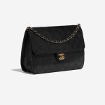 Pre-owned Chanel bag Vintage Timeless Medium Lamb Black Black Side Front | Sell your designer bag on Saclab.com