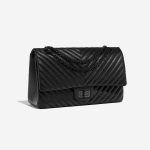 Pre-owned Chanel bag 2.55 Reissue 227 Calf So Black Black Side Front | Sell your designer bag on Saclab.com