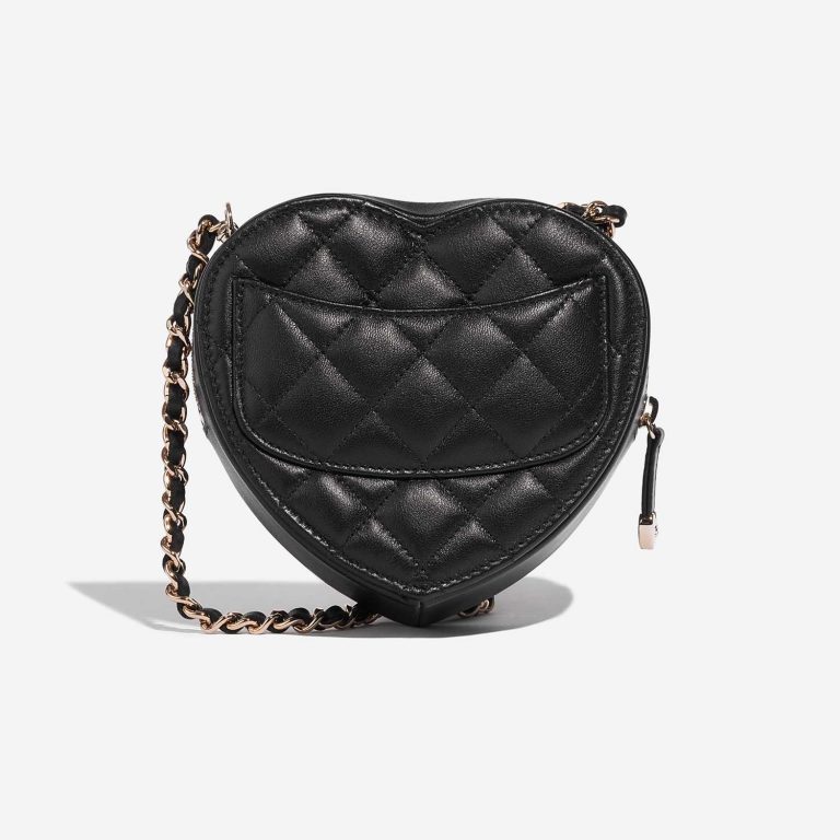 Pre-owned Chanel Tasche Timeless Heart Small Lammleder Black Black Back | Verkaufen Sie Ihre Designer-Tasche auf Saclab.com