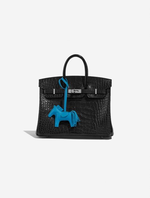Pre-owned Hermès bag Rodeo PM Milo Lamb Colvert Blue Detail | Sell your designer bag on Saclab.com