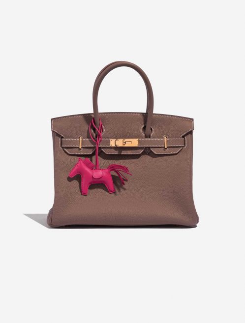 Pre-owned Hermès bag Rodeo PM Milo Lamb Rose Mexico Rose, Rose Mexico | Sell your designer bag on Saclab.com