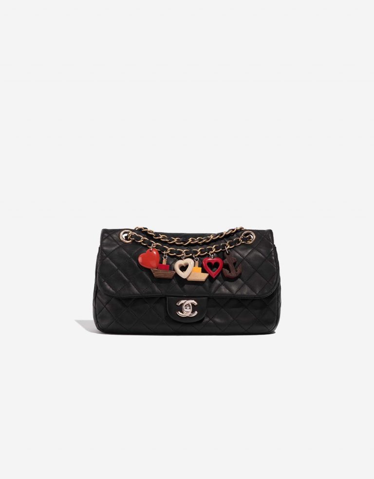 Pre-owned Chanel bag Timeless Medium Lamb Black Black Front | Sell your designer bag on Saclab.com