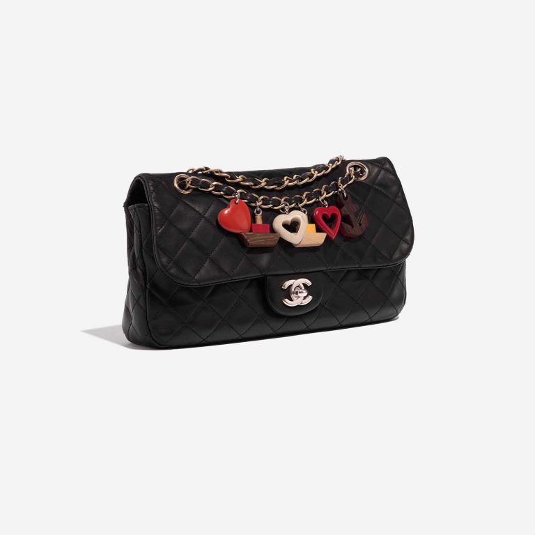 Pre-owned Chanel bag Timeless Medium Lamb Black Black Side Front | Sell your designer bag on Saclab.com