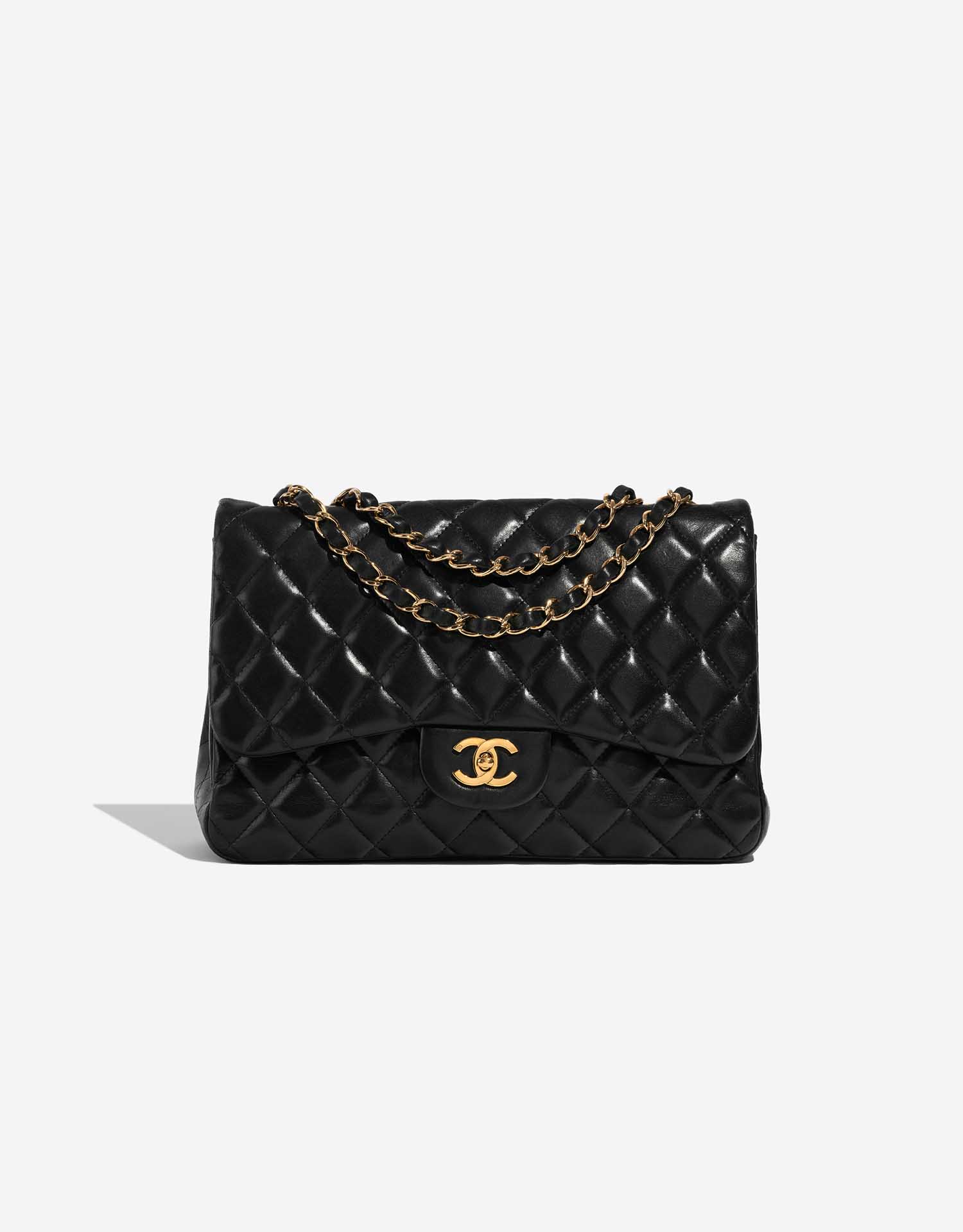 pink chanel pouch black