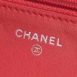 Pre-owned Chanel bag Timeless WOC Lamb Red Red Logo | Sell your designer bag on Saclab.com