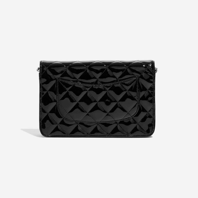 Pre-owned Chanel Tasche Timeless WOC Lackleder Schwarz Schwarz Zurück | Verkaufen Sie Ihre Designer-Tasche auf Saclab.com