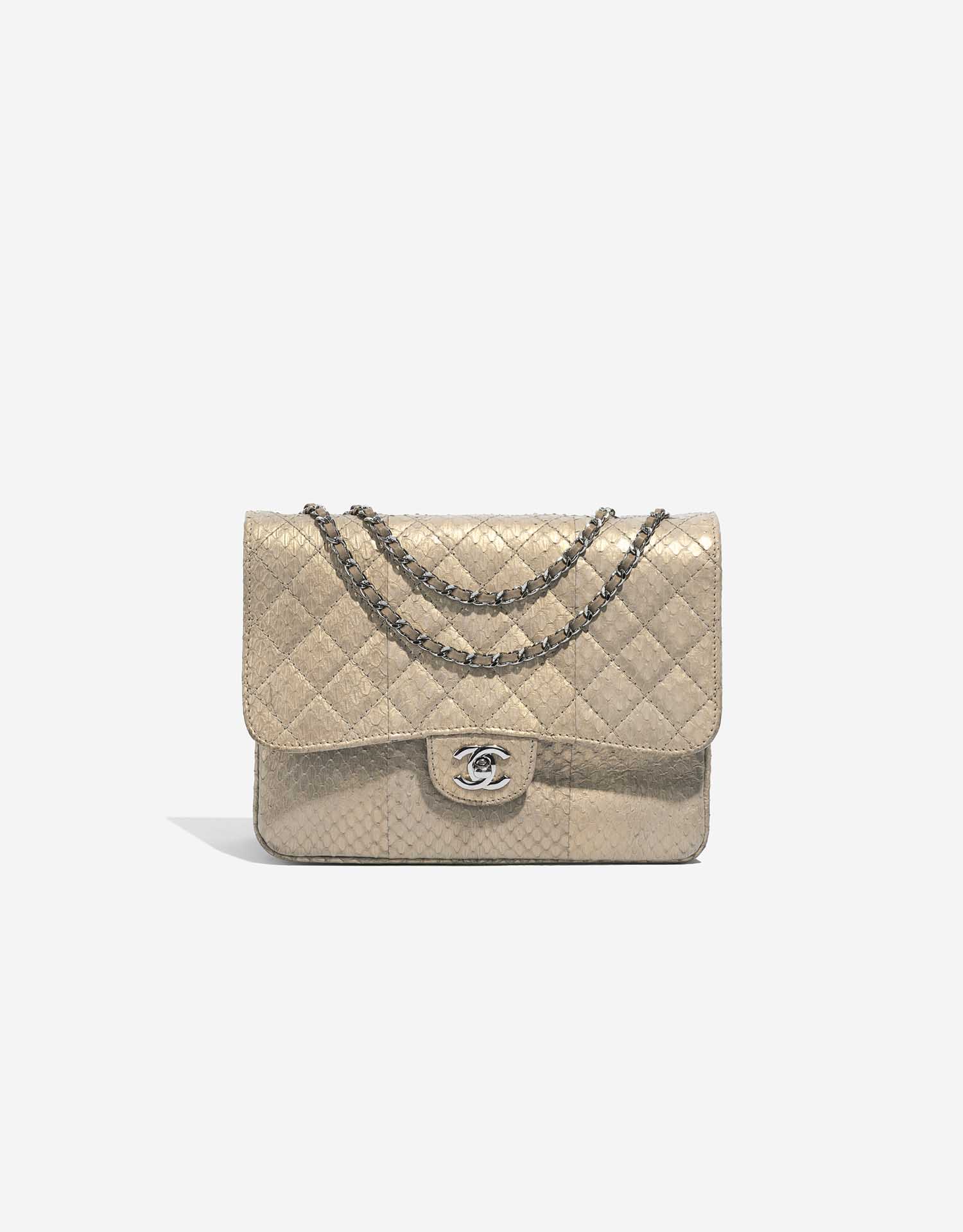 Chanel Timeless Medium Python Gold | SACLÀB