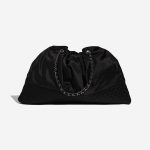 Pre-owned Chanel bag Drawstring Large Satin Black Black Back | Sell your designer bag on Saclab.com