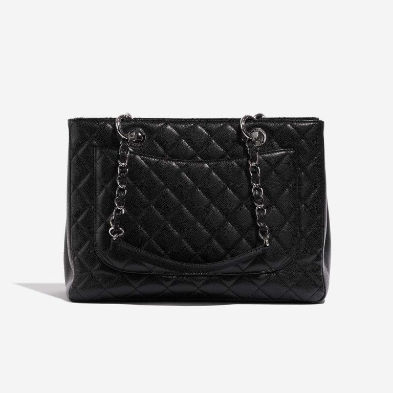 Pre-owned Chanel bag Shopping Tote GST Caviar Black Black Back | Sell your designer bag on Saclab.com