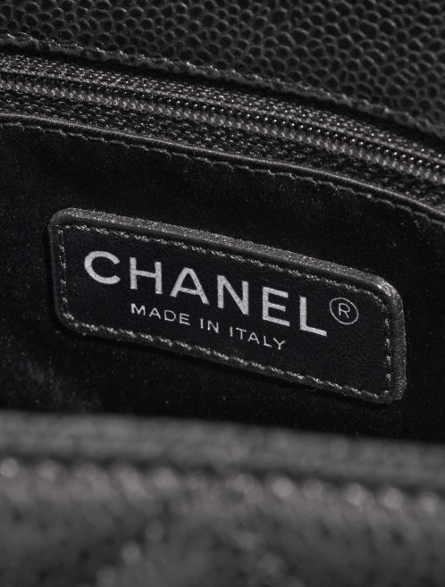 Pre-owned Chanel bag Shopping Tote GST Caviar Black Black Logo | Sell your designer bag on Saclab.com