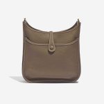 Pre-owned Hermès bag Evelyne 29 Taurillon Clemence Etoupe Beige Back | Sell your designer bag on Saclab.com