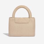 Pre-owned Chanel bag Timeless Handle Medium Silk Beige Beige Back | Sell your designer bag on Saclab.com
