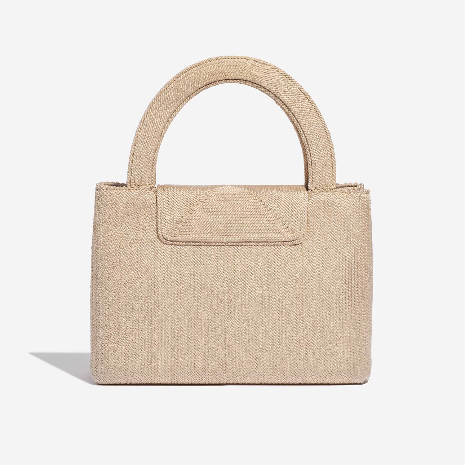 Sac Chanel d'occasion Timeless Handle Medium Silk Beige Beige Back | Vendez votre sac de créateur sur Saclab.com