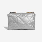 Pre-owned Chanel bag 19 Maxi Lamb Silver Silver Back | Sell your designer bag on Saclab.com
