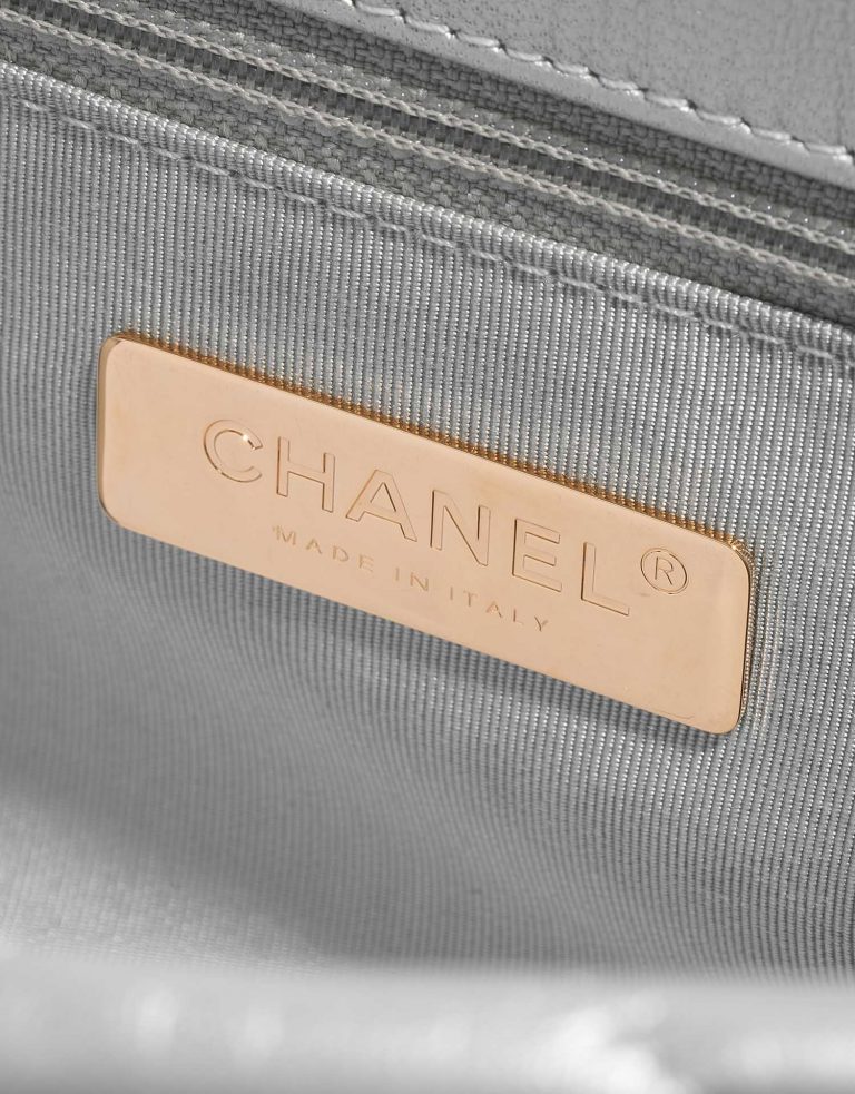 Sac Chanel 19 Maxi Lamb Silver Silver Logo | Vendez votre sac de créateur sur Saclab.com