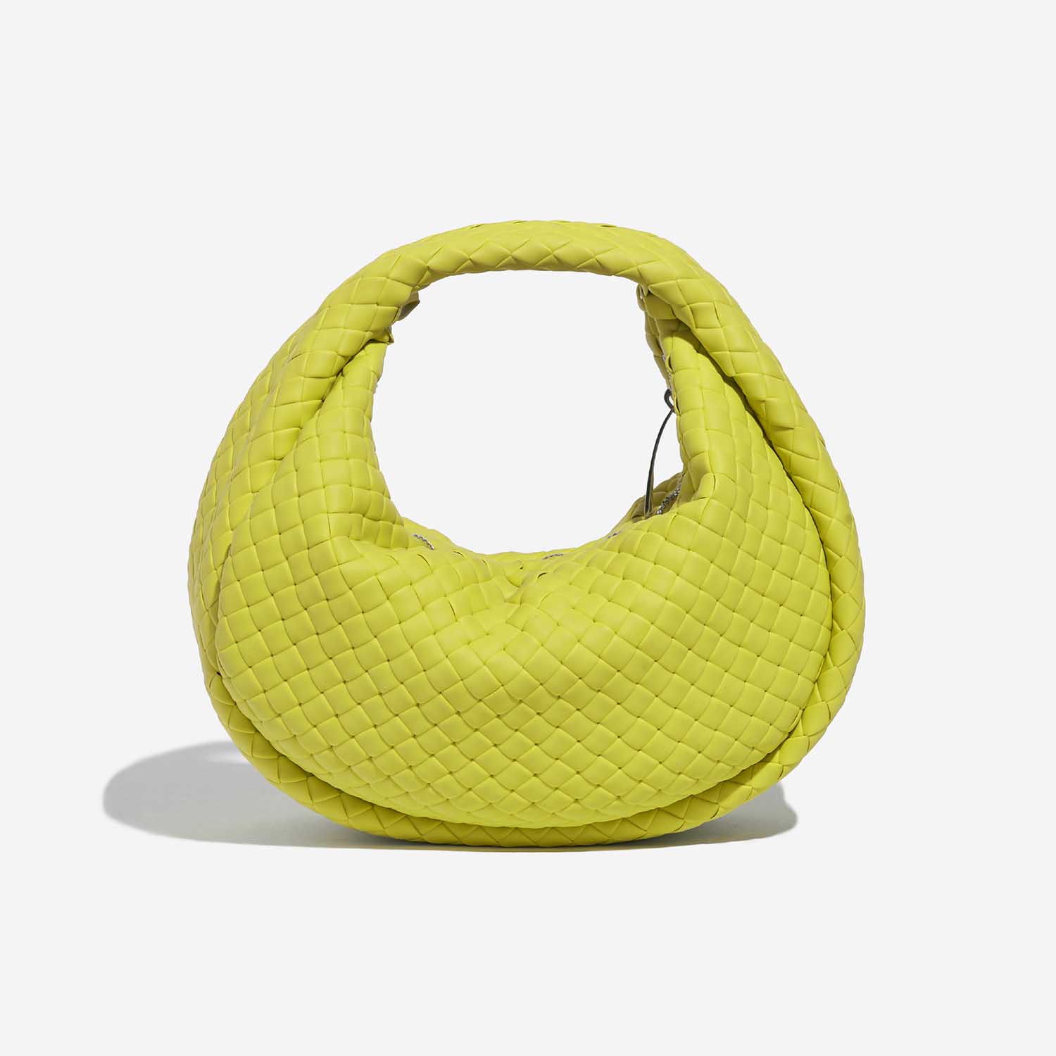 Pre-owned Bottega Veneta bag Padded Jodie Mini Rubber Vert Kiwi Green Back | Sell your designer bag on Saclab.com