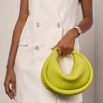 Pre-owned Bottega Veneta bag Padded Jodie Mini Rubber Vert Kiwi Green Model | Sell your designer bag on Saclab.com