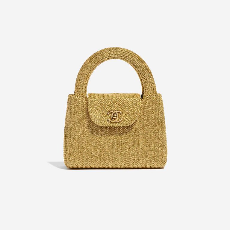 Pre-owned Chanel Tasche Timeless Handle Small Silk Rope Gold Gold Front | Verkaufen Sie Ihre Designer-Tasche auf Saclab.com