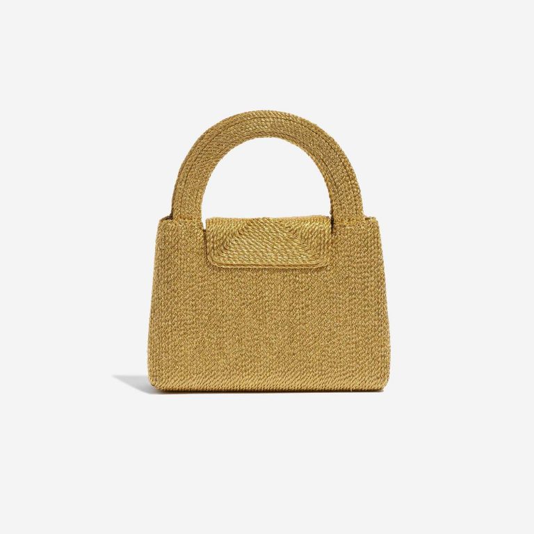 Pre-owned Chanel Tasche Timeless Handle Small Silk Rope Gold Gold Back | Verkaufen Sie Ihre Designer-Tasche auf Saclab.com