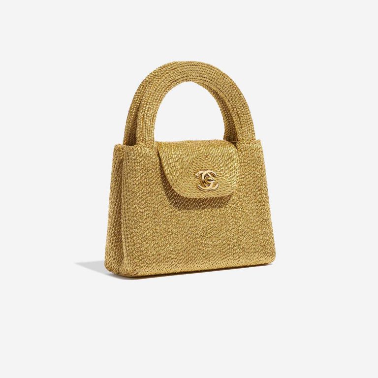 Pre-owned Chanel Tasche Timeless Handle Small Silk Rope Gold Gold Side Front | Verkaufen Sie Ihre Designer-Tasche auf Saclab.com