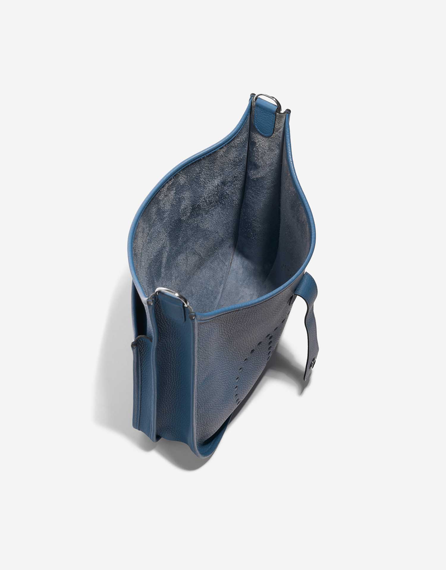 Gebrauchte Hermès Tasche Evelyne 33 Clemence Bleu Agathe Blue Inside | Verkaufen Sie Ihre Designer-Tasche auf Saclab.com