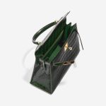 Pre-owned Hermès bag Kelly 28 Alligator Mississippiensis Vert Emeralde Dark Green, Green Inside | Sell your designer bag on Saclab.com