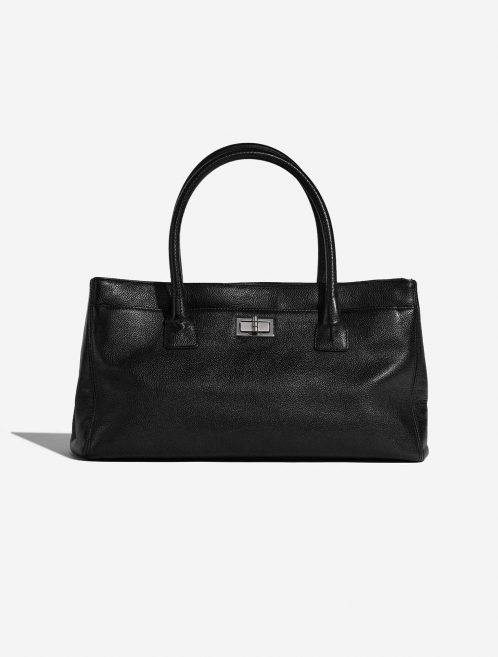 Pre-owned Chanel bag Reissue Cerf Executive Tote Medium Calf Black Front | Sell your designer bag on Saclab.com