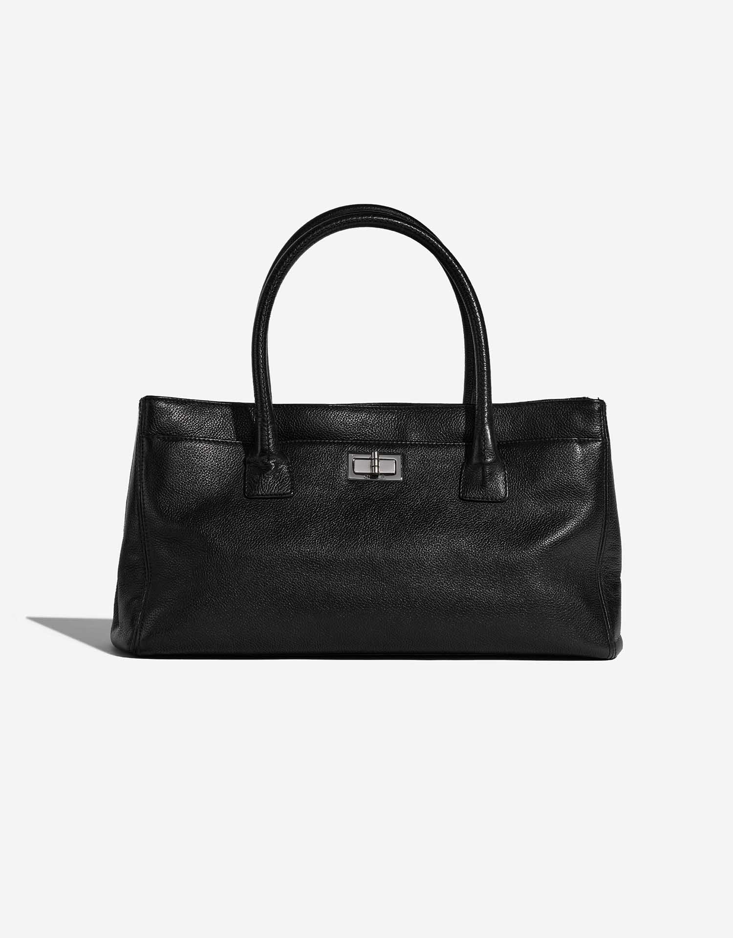 Chanel Cerf Executive Tote Leather Medium Black 1210081