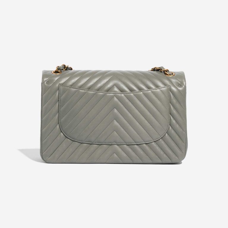 Sac Chanel d'occasion Timeless Jumbo Lamb Grey Grey Back | Vendez votre sac de créateur sur Saclab.com