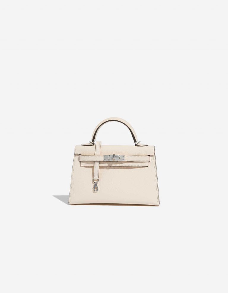 Pre-owned Hermès bag Kelly Mini Epsom Nata Beige Front | Sell your designer bag on Saclab.com