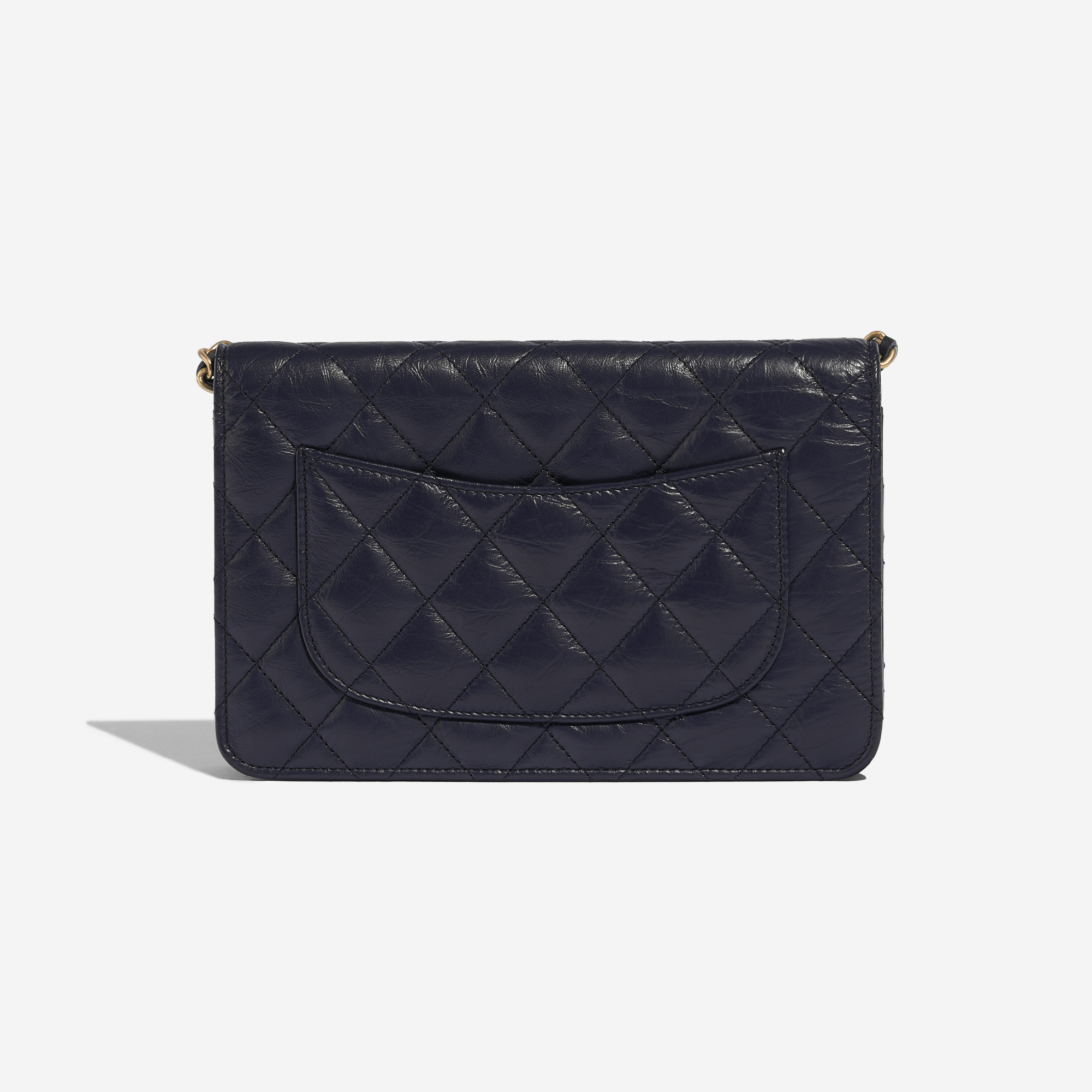 Pre-owned Chanel bag 2.55 Reissue WOC Aged Calf Navy Blue Blue Back | Sell your designer bag on Saclab.com