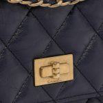 Pre-owned Chanel bag 2.55 Reissue WOC Aged Calf Navy Blue Blue Closing System | Sell your designer bag on Saclab.com