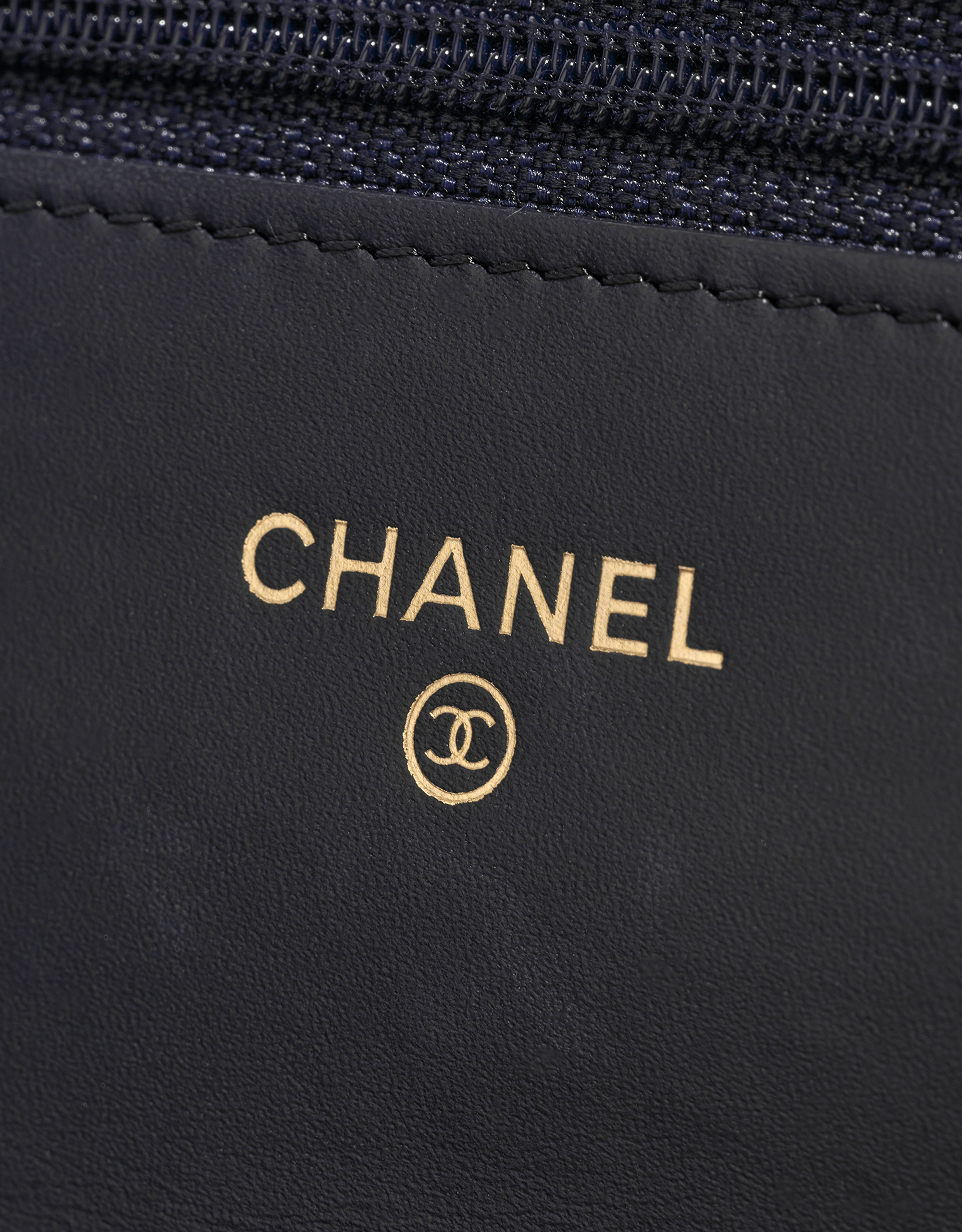 Pre-owned Chanel bag 2.55 Reissue WOC Aged Calf Navy Blue Blue Logo | Sell your designer bag on Saclab.com