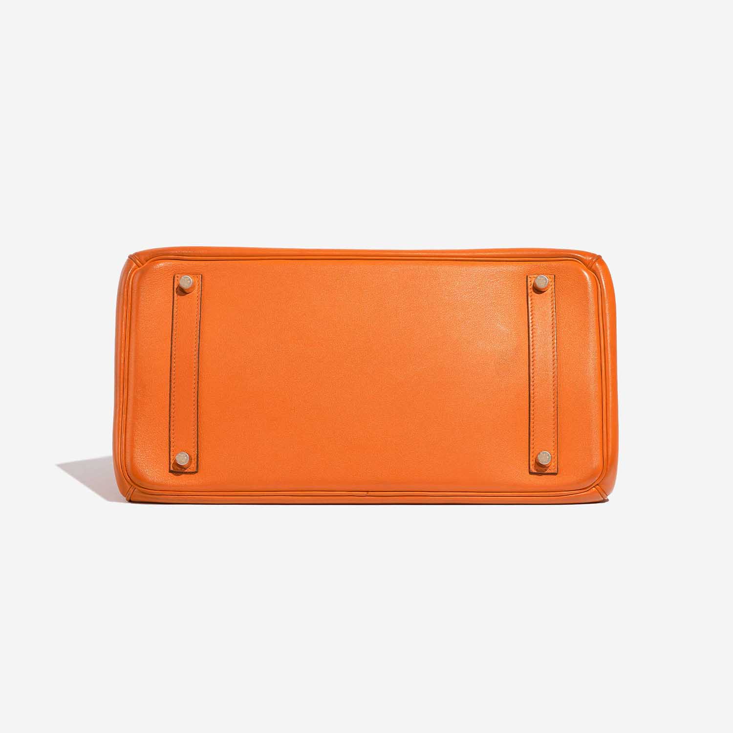 Pre-owned Hermès bag Birkin 35 Swift Orange H Orange Bottom | Sell your designer bag on Saclab.com