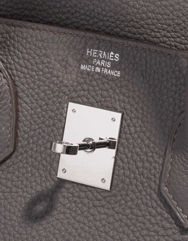 Gebrauchte Hermès Tasche Birkin 35 Togo Etain Grey Logo | Verkaufen Sie Ihre Designer-Tasche auf Saclab.com